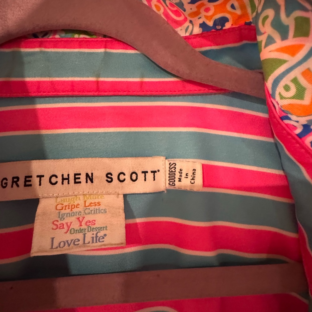Gretchen Scott Designs Striped and Patterned Robe - Picture 2 of 2
